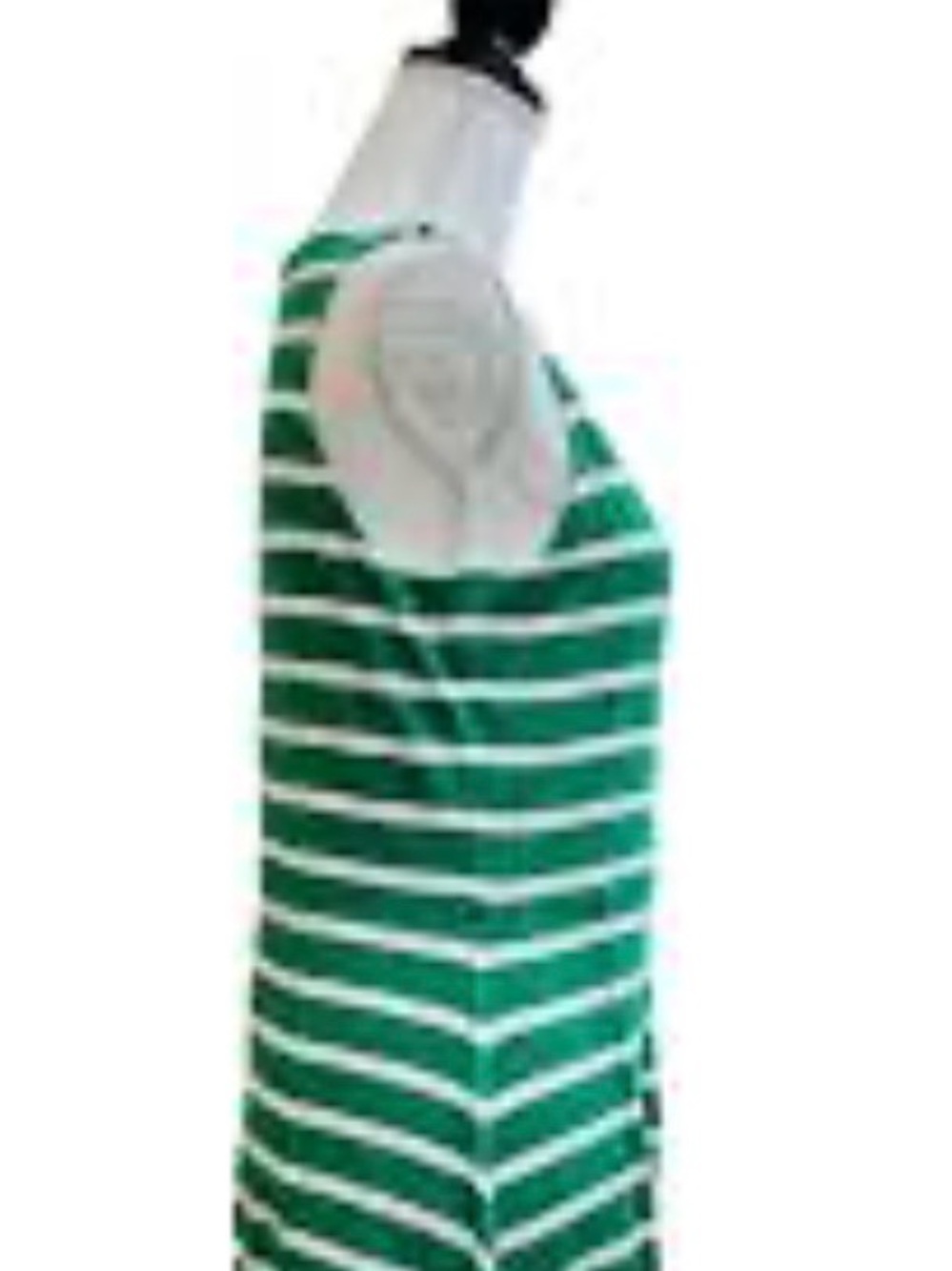 Green Striped Sleeveless Top